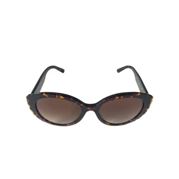 New Prada Oval Sunglasses w/ Case - Tortoise/Brown/Gradient (PR-01YS, 2AU6S1) main image 11